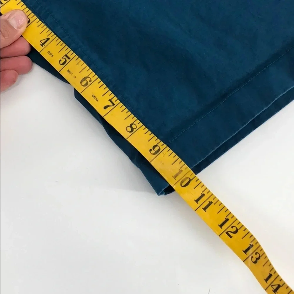 J crew teal shorts women’s 6 10 inch inseam.
